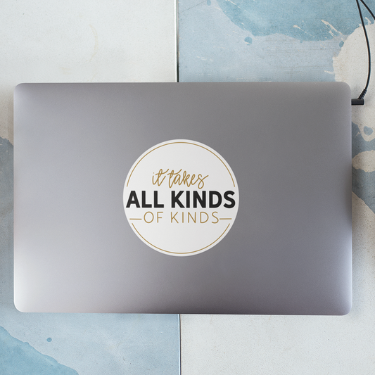 It Takes All Kinds of Kinds Ability Awareness Sticker